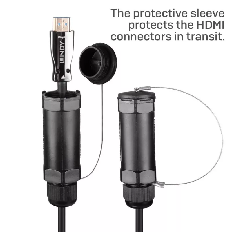 Kabel HDMI Lindy 38527 10 m HDMI typu A męski-męski HDMI 2.1 48 Gbit/s pozłacane styki czarny