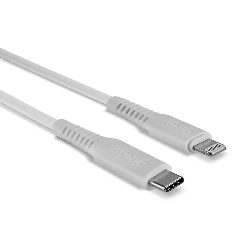 Kabel Lindy 2 m USB Typu C na Lightning, biały