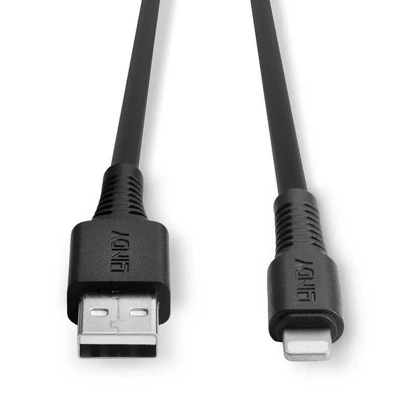 Lindy 0.5m USB to Lightning kabel, czarny