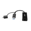 Lindy USB 3.2 Gen 1 Gigabit Ethernet Converter Wired USB Ethernet 5000 Mbit/s Czarny