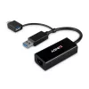 Lindy USB 3.2 Gen 1 Gigabit Ethernet Converter Wired USB Ethernet 5000 Mbit/s Czarny