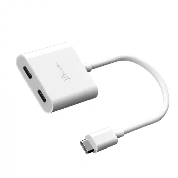 Adapter USB-C na podwójny USB-C j5create JCA164-N 3840x2160 240 Hz