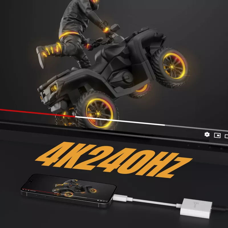 Adapter USB-C na podwójny USB-C j5create JCA164-N 3840x2160 240 Hz