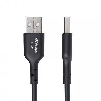 StarTech.com Kabel ładujący USB-A na USB-C 0,3 m, ładowanie i synchronizacja, 3 A, USB 2.0, osłona TPE - czarny przewód ładujący USB