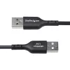 StarTech.com Kabel ładujący USB-A na USB-C 0,3 m, ładowanie i synchronizacja, 3 A, USB 2.0, osłona TPE - czarny przewód ładujący USB