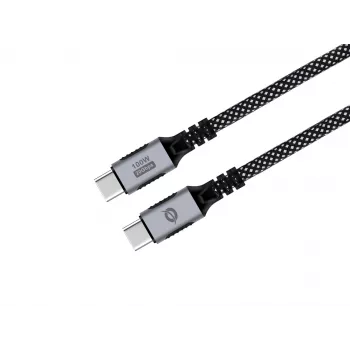 Kabel CONCEPTRONIC USB-C na USB-C ETTA07B12 — USB 3.2 Gen 2x2, 1,2 m, 20 Gb/s, PD 3.0 100 W (20 V/5 A), 4K60Hz, czarny, E‑Mark