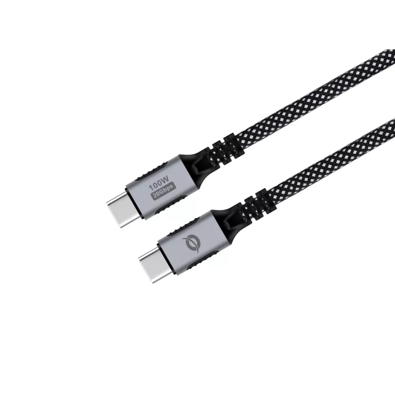 Kabel USB-C do USB-C CONCEPTRONIC ETTA07B20 — USB 3.2 Gen 2x2, 2 m, 20 Gb/s, PD 3.0 100 W (20 V 5 A), 4K@60 Hz, E-mark