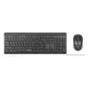Klawiatura Manhattan 180771 Bezprzewodowa QWERTY Czarna Mysz w zestawie