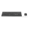 Klawiatura Manhattan 180771 Bezprzewodowa QWERTY Czarna Mysz w zestawie