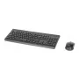 Klawiatura Manhattan 180771 Bezprzewodowa QWERTY Czarna Mysz w zestawie
