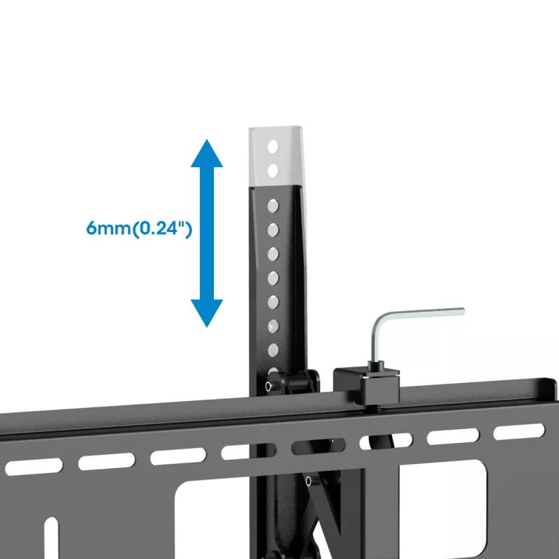 Manhattan TV & Monitor Mount Anti Theft Wall Tilt 43-100 Czarny VESA 200x200 do 800x400mm Max 75kg