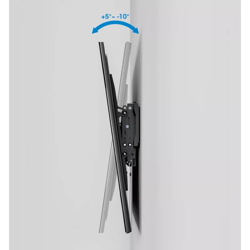 Manhattan TV & Monitor Mount Anti Theft Wall Tilt 43-100 Czarny VESA 200x200 do 800x400mm Max 75kg