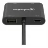 Adapter wieloportowy Manhattan 154321 USB Type-C na 2 HDMI USB-A Power Delivery 100W