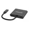 Adapter wieloportowy Manhattan 154321 USB Type-C na 2 HDMI USB-A Power Delivery 100W