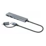 Stacja dokująca/hub combo USB-C i USB-A Manhattan 4 porty 5 Gb/s aluminium