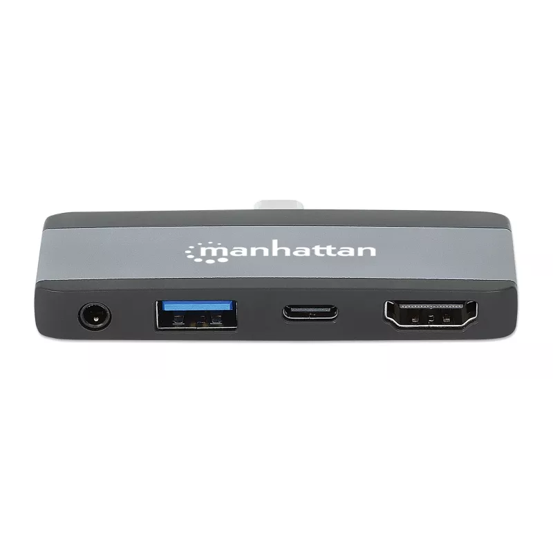 Podróżna stacja dokująca USB-C Manhattan 190404 4 porty HDMI USB-A USB-C 3,5 mm