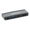 Podróżna stacja dokująca USB-C Manhattan 190404 4 porty HDMI USB-A USB-C 3,5 mm