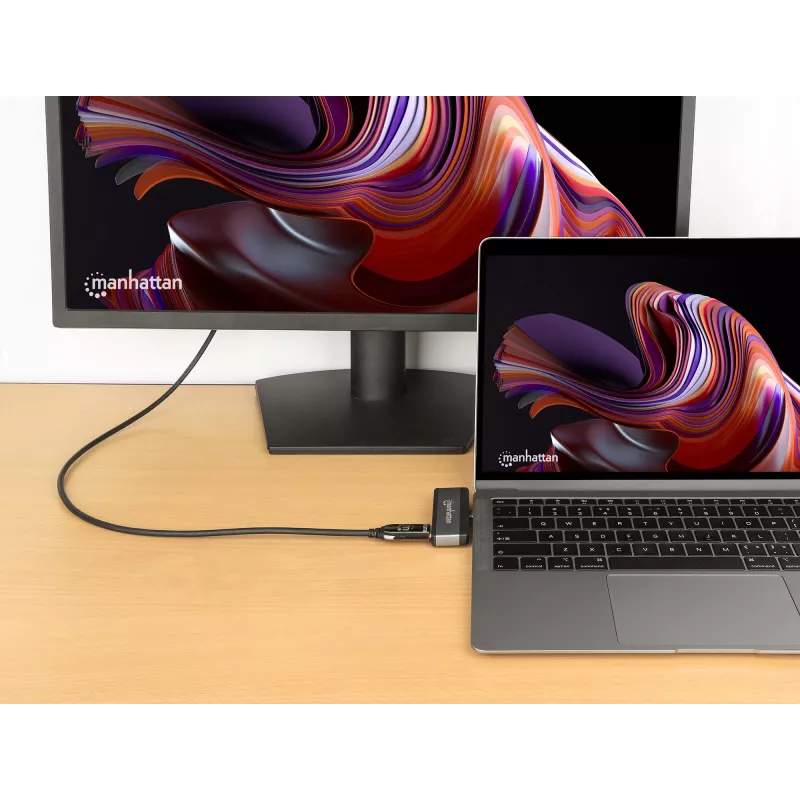 Podróżna stacja dokująca USB-C Manhattan 190404 4 porty HDMI USB-A USB-C 3,5 mm
