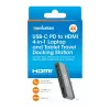Podróżna stacja dokująca USB-C Manhattan 190404 4 porty HDMI USB-A USB-C 3,5 mm