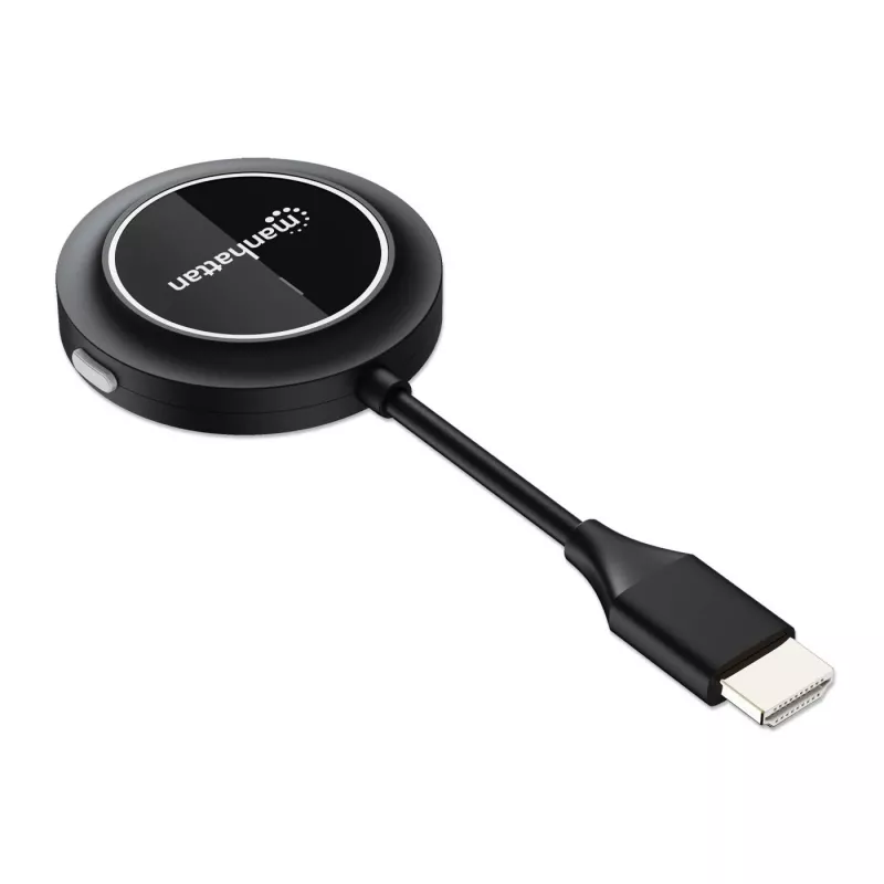 Nadajnik AV Manhattan 208444 Czarny 1920x1080 30m Bezprzewodowy USB-C
