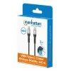 Kabel męski USB-C do męskiego USB-C Manhattan 2m USB4 Gen 3x2 8K 60Hz