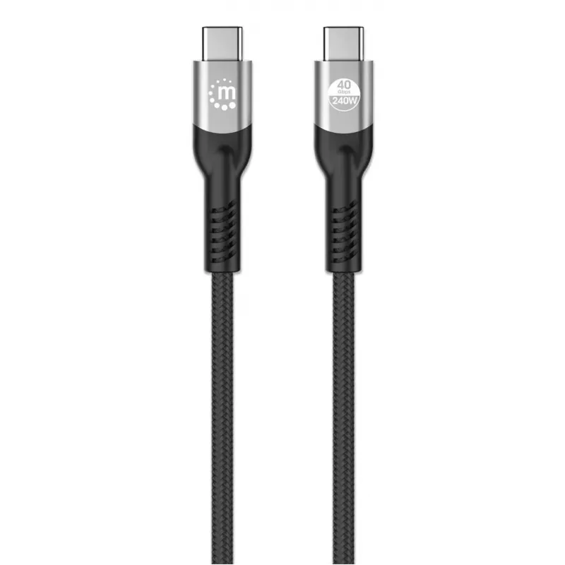 Kabel męski USB-C do męskiego USB-C Manhattan 2m USB4 Gen 3x2 8K 60Hz