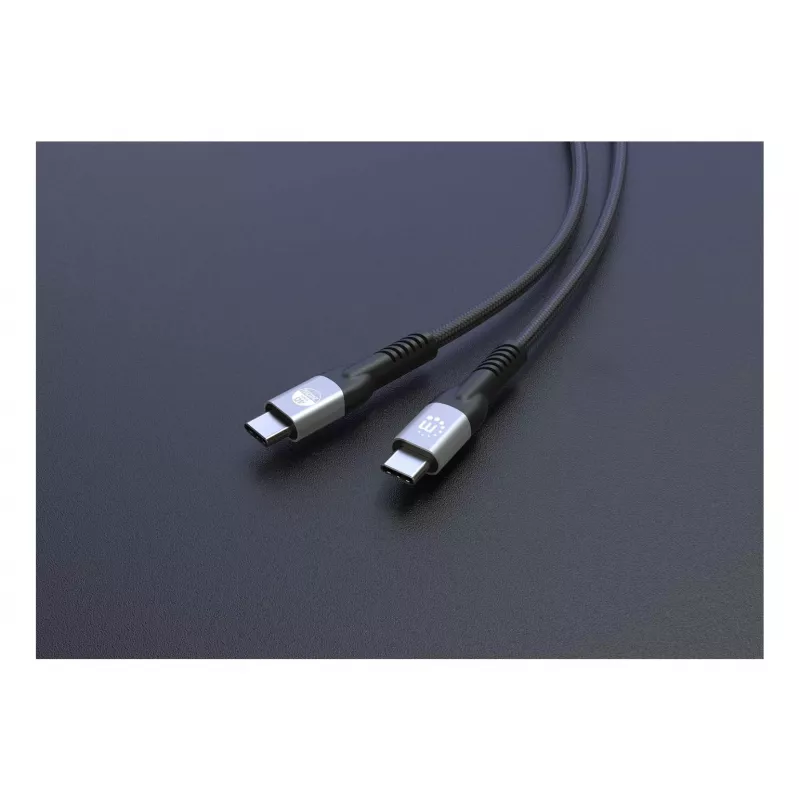 Kabel męski USB-C do męskiego USB-C Manhattan 2m USB4 Gen 3x2 8K 60Hz