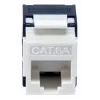 Keystone jack Cat.6A nieekranowany bez narzędziowy, EQUIP 769227, RJ-45, płaska konstrukcja, biały, 8 szt.