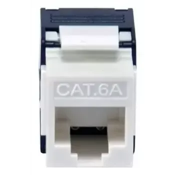 Keystone jack Cat.6A nieekranowany bez narzędziowy, EQUIP 769227, RJ-45, płaska konstrukcja, biały, 8 szt.