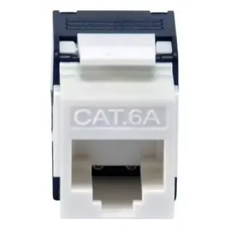 Keystone jack Cat.6A nieekranowany bez narzędziowy, EQUIP 769227, RJ-45, płaska konstrukcja, biały, 8 szt.
