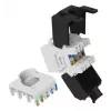 Keystone jack Cat.6A nieekranowany bez narzędziowy, EQUIP 769227, RJ-45, płaska konstrukcja, biały, 8 szt.