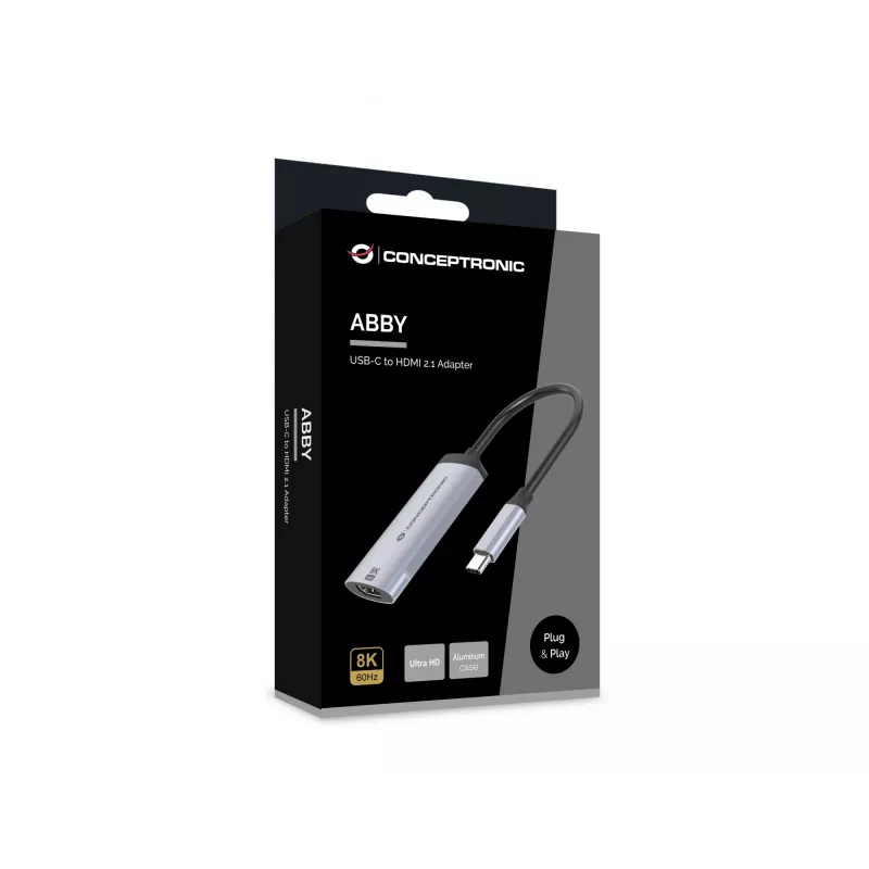 Conceptronic ABBY23G Adapter USB-C na HDMI 2.1, 8K60Hz