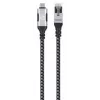 Manhattan USB-C na Gigabitowy Ethernet RJ45 kabel sieciowy 2 m czarny/srebrny