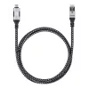 Manhattan USB-C na Gigabitowy Ethernet RJ45 kabel sieciowy 2 m czarny/srebrny