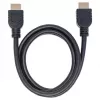 Kabel Manhattan HDMI 4K@60Hz z Ethernetem - CL3, 1m, do montażu w ścianie, do wszystkich zastosowań 4K i 1080p/HD - podczas modernizacji lub przygotowany na przyszłość, wtyk męski na wtyk męski, czarny, Ultra HD 4K x 2K, dożywotnia gwarancja, Premium High Speed
