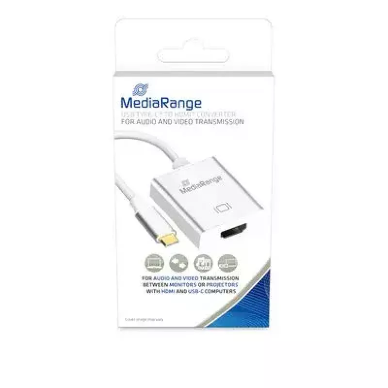 Adapter graficzny USB MediaRange MRCS194 4096 x 3112 pikseli Srebrny
