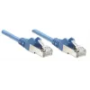 Intellinet sieciowy Patch kabel, Cat5e, 7,5 m, niebieski, CCA, SF/UTP, PVC, RJ45, pozłacane styki, zabezpieczenie przed zaczepianiem, osłona wtyku, dożywotnia gwarancja