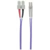 Intellinet kabel światłowodowy krosowy, OM4, LC/SC, 2 m, fioletowy, duplex, wielomodowy, 50/125 µm, LSZH, światłowód, dożywotnia gwarancja