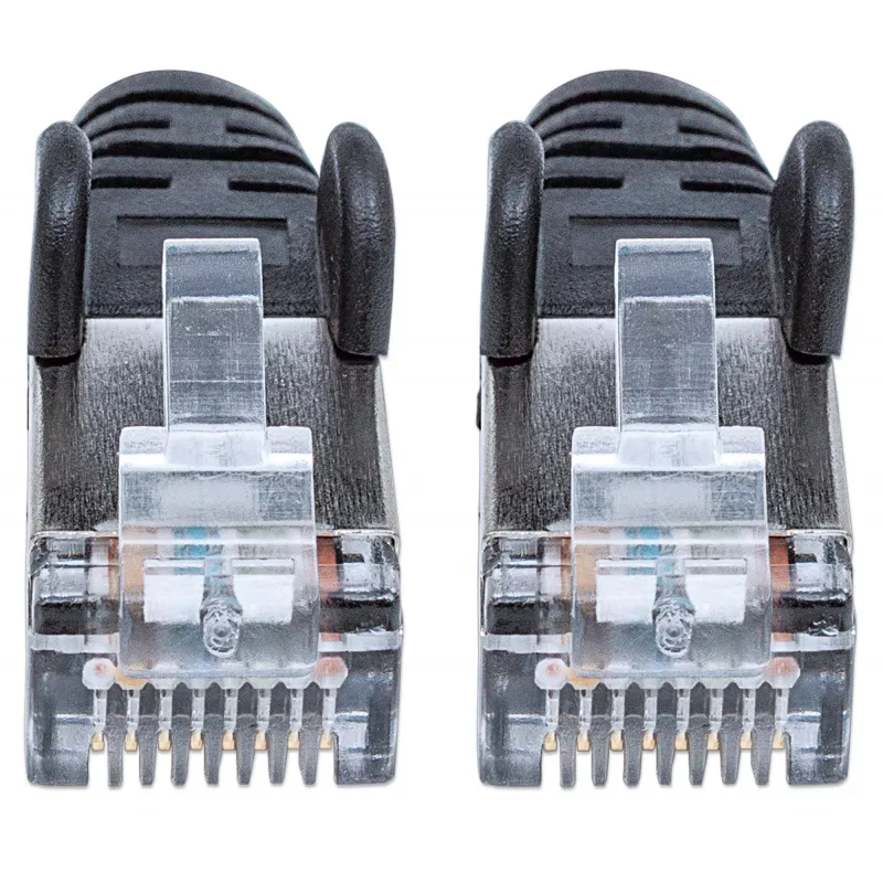 Intellinet sieciowy Patch kabel, Cat6, 5m, Czarny, Miedź, S/FTP, LSOH/LSZH, PVC, RJ45, Pozłacane Styki, Snagless, Booted, Dożywotnia Gwarancja