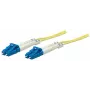 Intellinet światłowodowy kabel krosowy, OS2, LC/LC, 3 m, żółty, duplex, jednomodowy, 9/125 µm, LSZH, światłowód, dożywotnia gwarancja