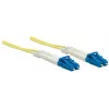 Intellinet światłowodowy kabel krosowy, OS2, LC/LC, 3 m, żółty, duplex, jednomodowy, 9/125 µm, LSZH, światłowód, dożywotnia gwarancja