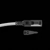 Lindy 1m Cat.6A S/FTP Locking kabel sieciowy, szary