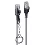 Lindy 15m Cat.6A S/FTP Locking kabel sieciowy, szary