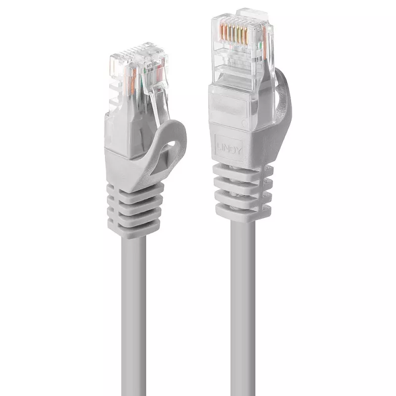 Kabel sieciowy Lindy 15m RJ-45 Cat5e Szary