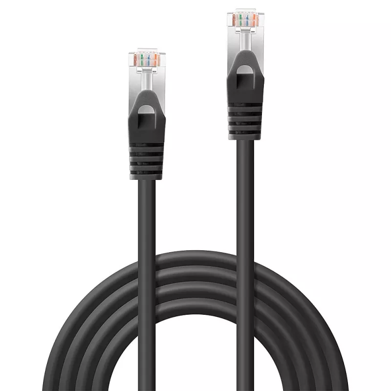 Lindy 48381 kabel sieciowy Czarny 1 m Cat5e F/UTP (FTP)