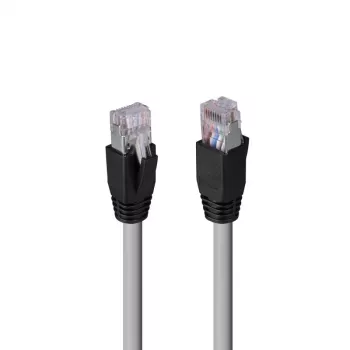 Kabel sieciowy Lindy Cat.6A U/FTP LSZH, drut, 60 m, szary, RJ-45