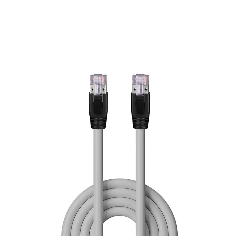 Kabel sieciowy Lindy Cat.6A U/FTP LSZH drut, 90 m, szary, RJ-45 na RJ-45