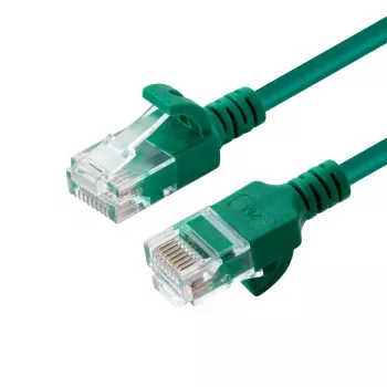 Microconnect V-UTP6A0015G-cienki kabel sieciowy Zielony 0,15 m Cat6a U/UTP (UTP)