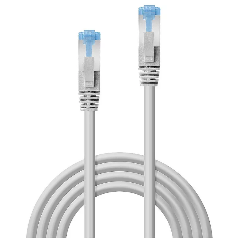 Kabel sieciowy Lindy 1m Kat.6A RJ-45 S/FTP szary