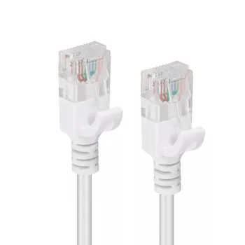Kabel sieciowy Microconnect V-UTP6015W-cienki RJ45 Cat5e 15 m biały